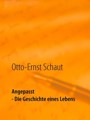cover image of Die Geschichte eines Lebens--Erstes Buch
